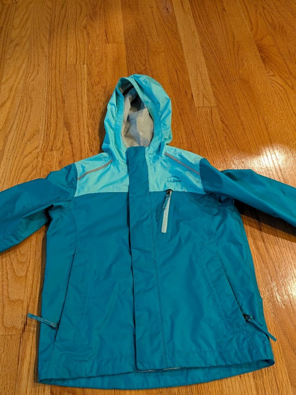 LLBean Girls Rain Coat (Size M - 5/6)
